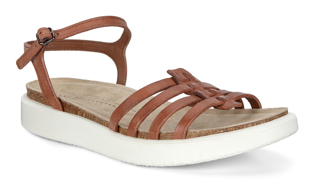 Sandalias Mujer - ECCO Corksphere Strappy - Marrom - XHE026931